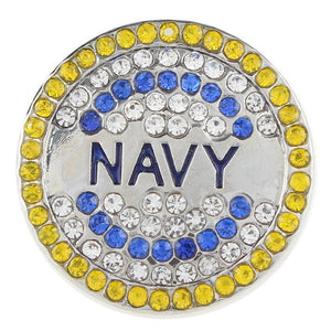 Snap - Navy Rhinestone